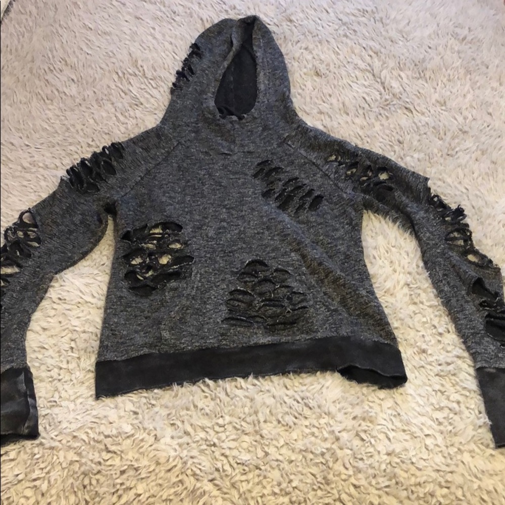 Gilded Intent (Buckle) distressed hoodie